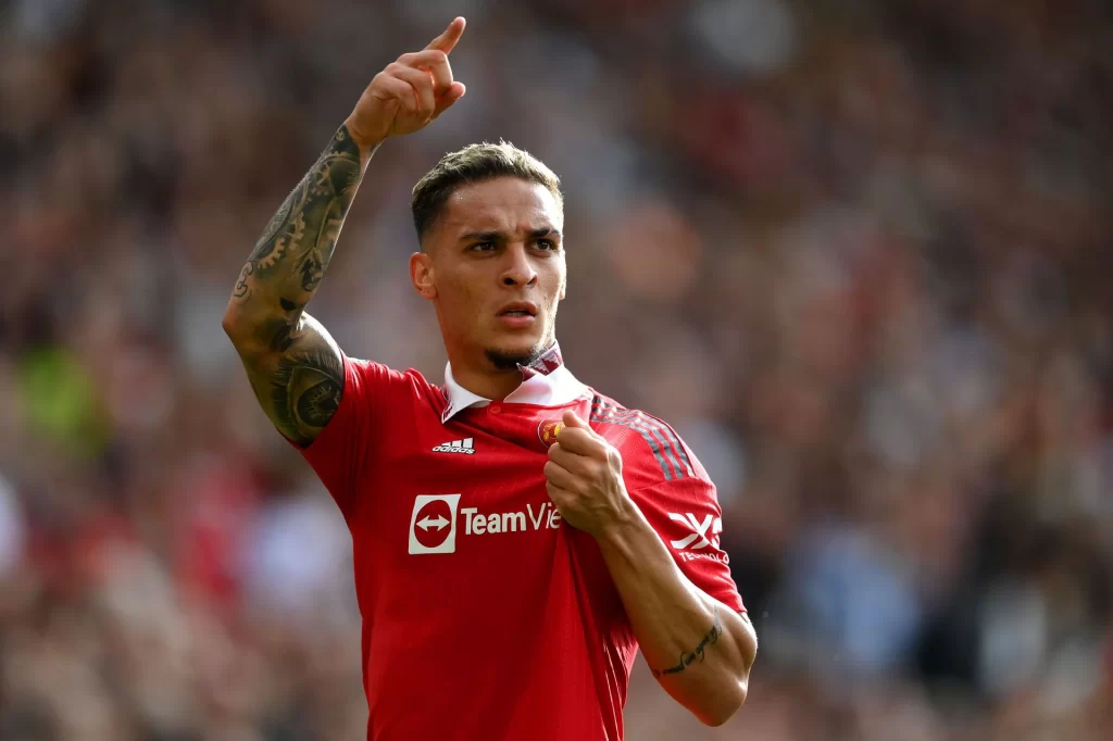 According to Cole, Antony’s struggle to secure a starting position in the Premier League this season may indicate that he is considering a move away from the club.