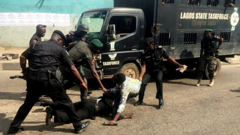 Abdulraheem said the officers’ misconduct were captured on CCTV, adding that the Chairman of the Lagos State Taskforce, CSP Adetayo Akerele, condemned their action.
