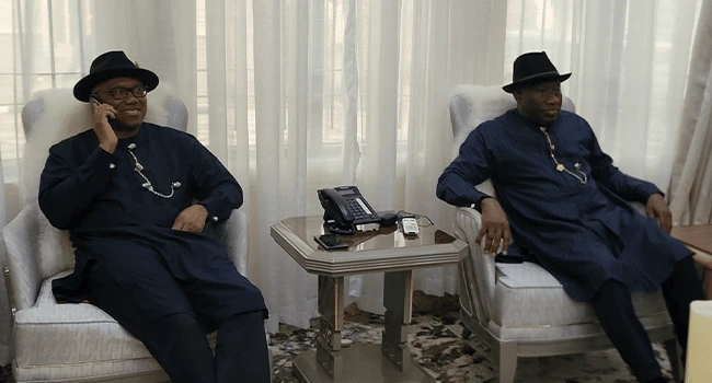Top senator hints PDP may welcome Obi, Jonathan back for 2027 presidential bid.