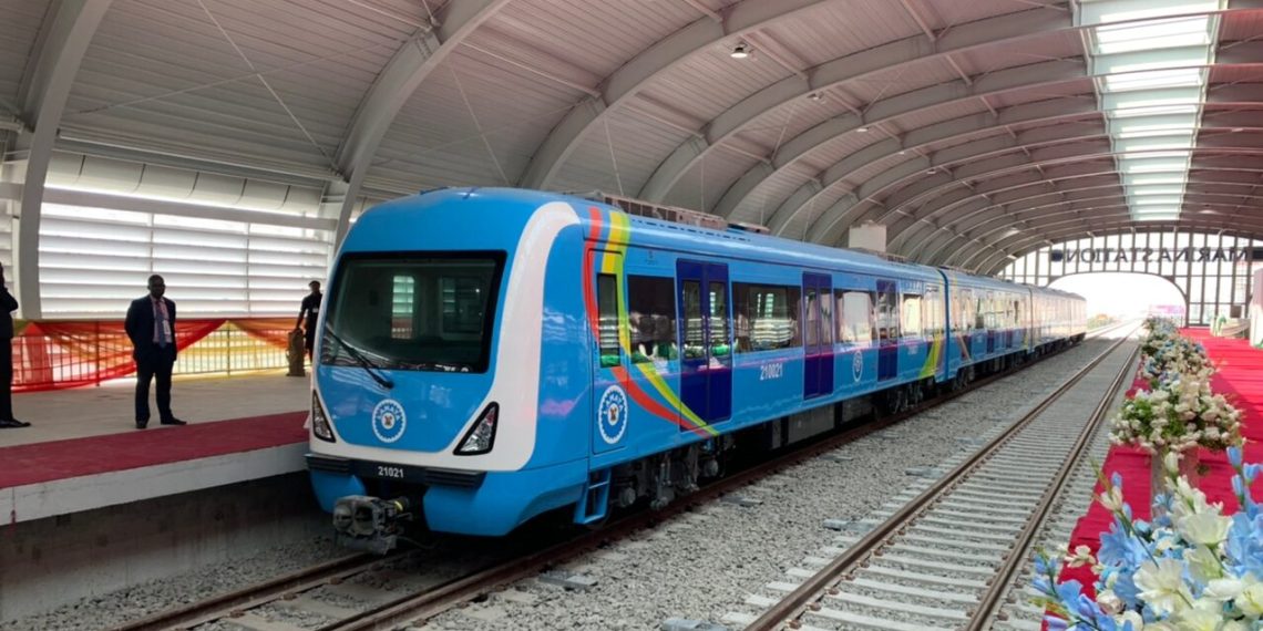 Lagos State Governor Sanwo-Olu cuts train fare to mark project anniversary celebration