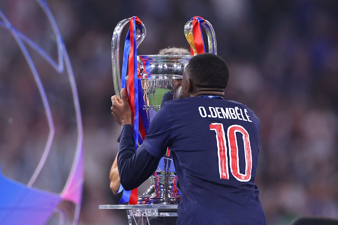 Dembélé played a key role in PSG's Champions League success.