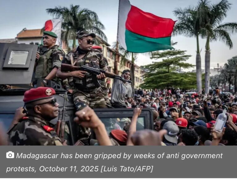 Army unit in Madagascar claims control amid President Rajoelina's allegations of power-grab