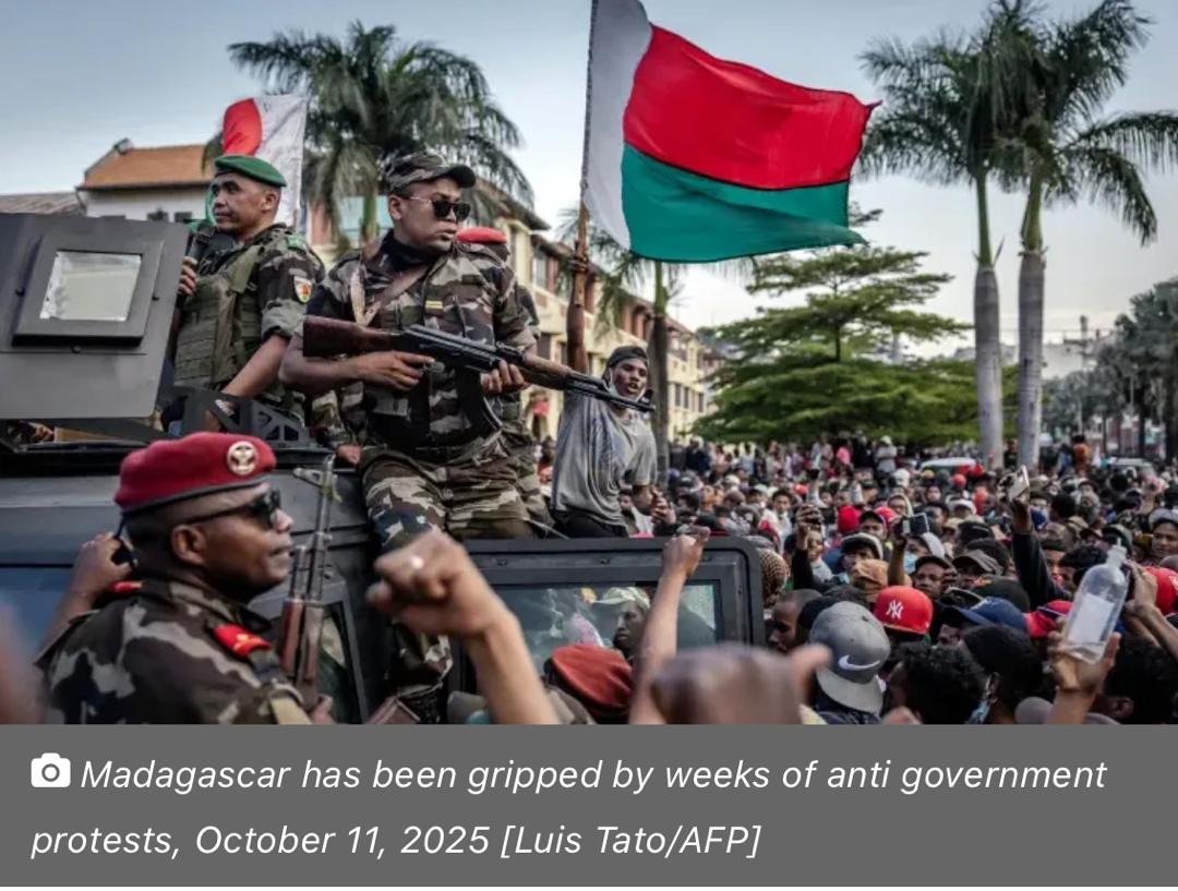 Army unit in Madagascar claims control amid President Rajoelina's allegations of power-grab