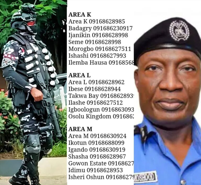 Escalating Insecurity: Lagos Police Unveils Dedicated Hotlines for All Divisional Commands - Find Area K, Badagry’s