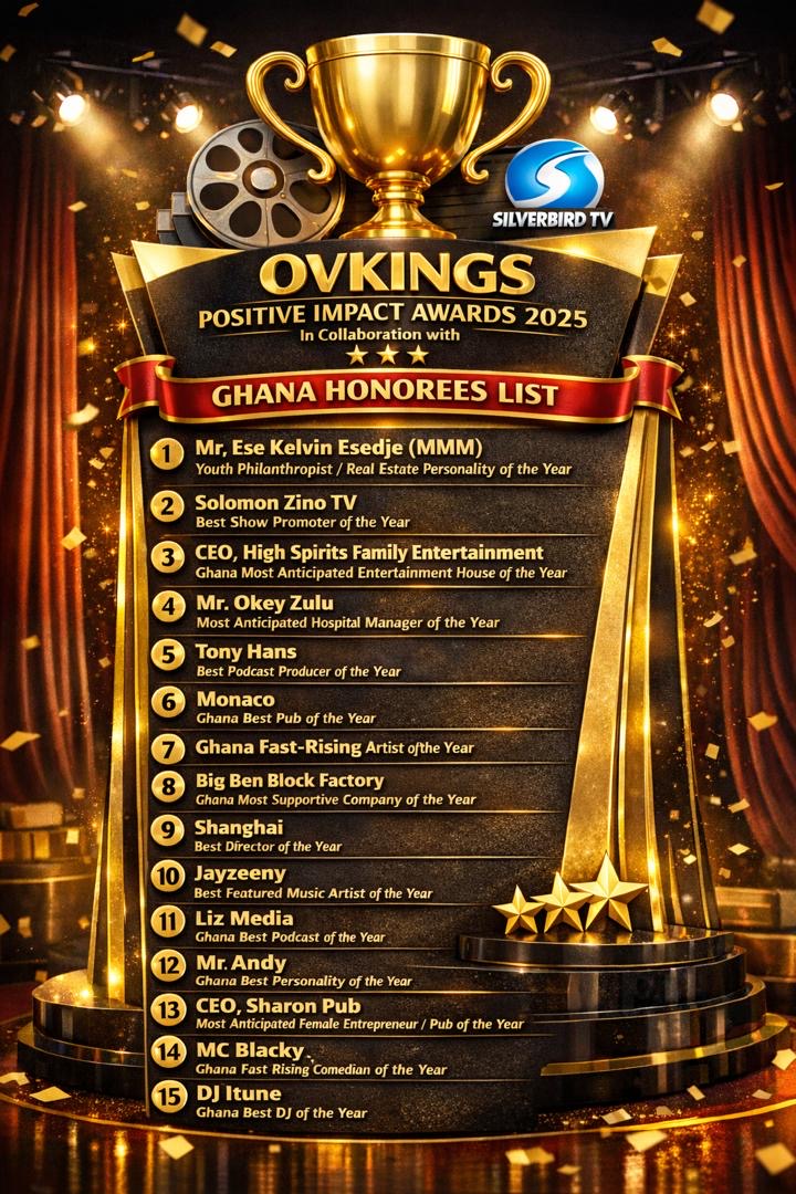 VKINGS POSITIVE IMPACT AWARDS 2025 ANNOUNCES GHANA HONOREES In Collaboration with Silverbird Television