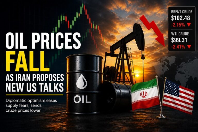 Oil Prices Fall As Iran Proposes New US Talks