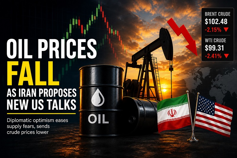 Oil Prices Fall As Iran Proposes New US Talks