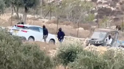 Masked Settlers Attack European Diplomats in Occupied West Bank During Olive Harvest