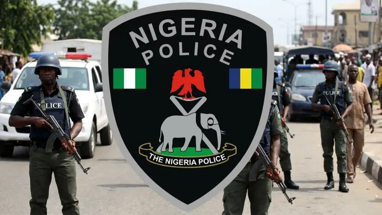 Nigerian police warning about public Wi-Fi risks and online banking security in Nigeria.