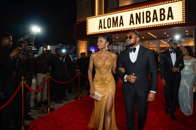 Aloma Anibaba movie premiere red carpet event at Lagos Theatre Badagry Nigeria